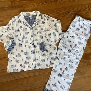 Munki Munki Costco themed Pajamas Flannel PJS XL women’s lounge set